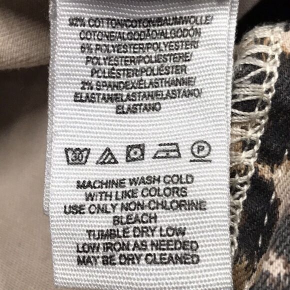 WE THE FREE People Wide Flare Jean Women 29 Reg (26x30) Leopard Print Stretch - Picture 11 of 16